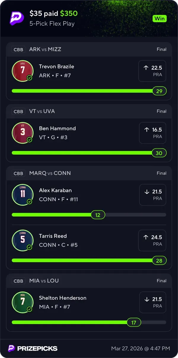 Member winning slip