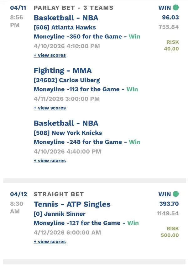 Member winning slip