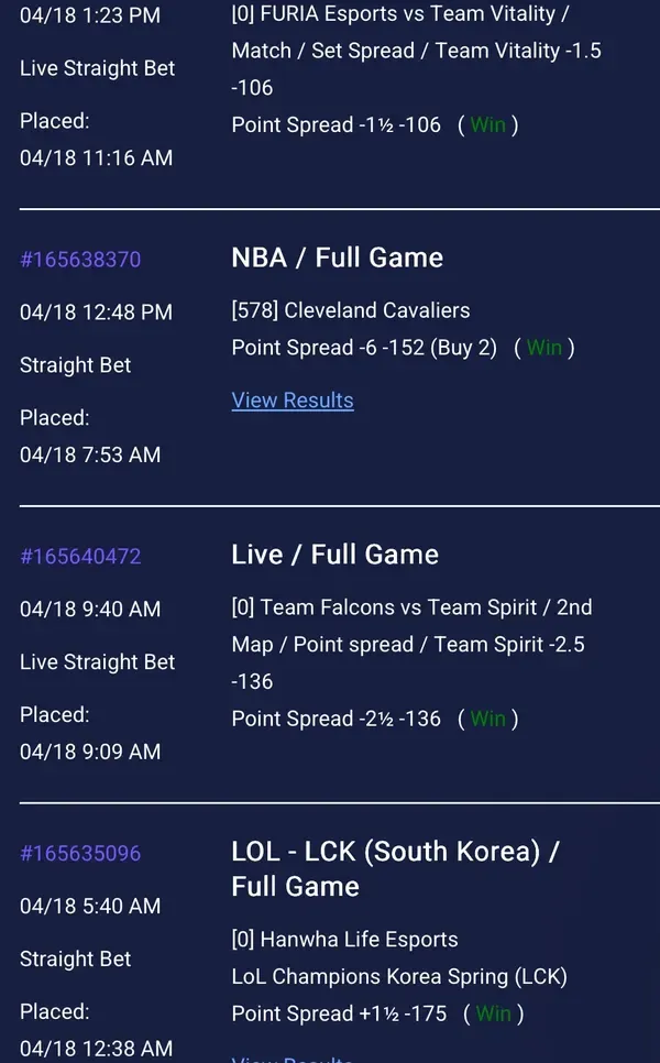 Member winning slip