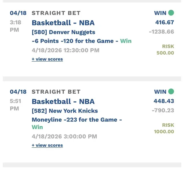 Member winning slip