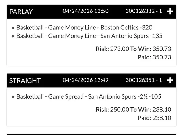 Member winning slip