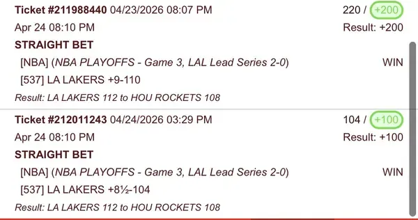 Member winning slip