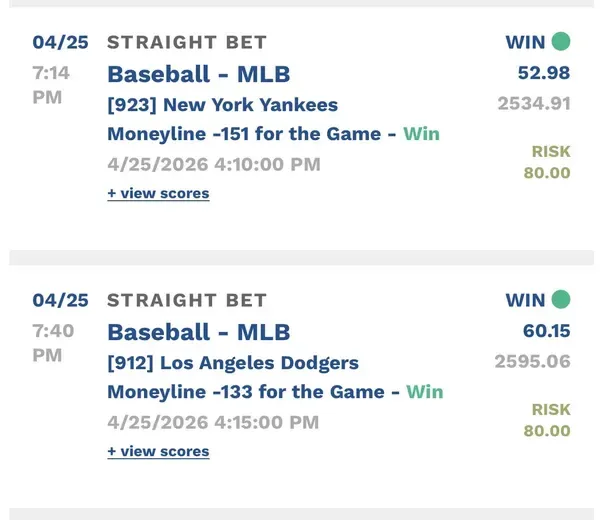 Member winning slip