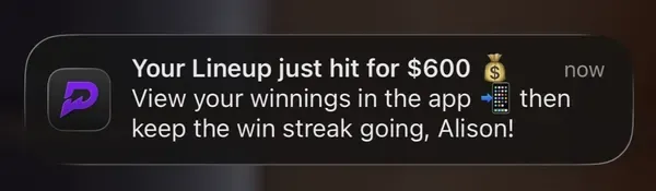 Member winning slip