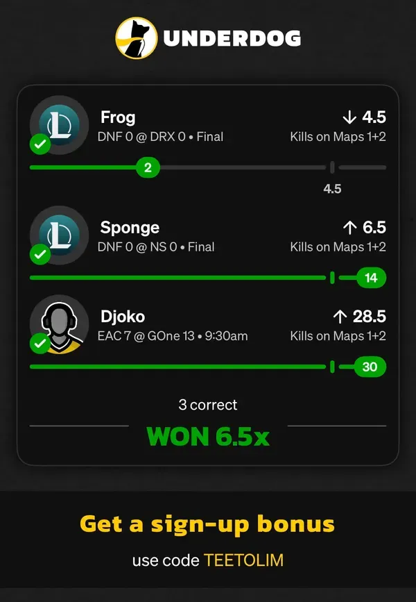 Member winning slip