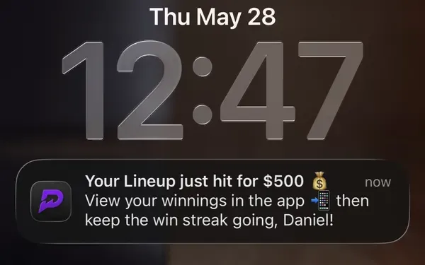 Member winning slip