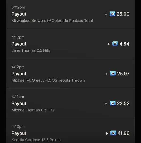 Member winning slip