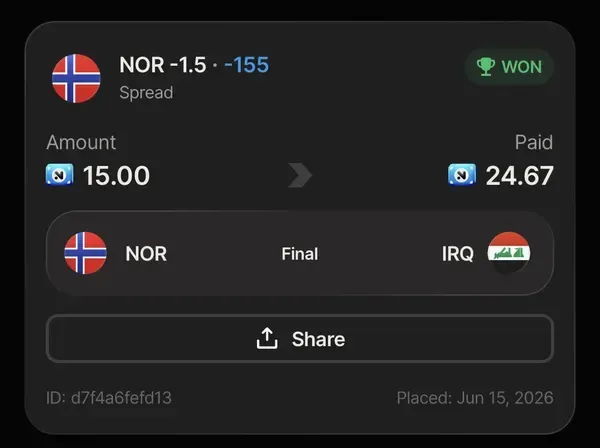 Member winning slip