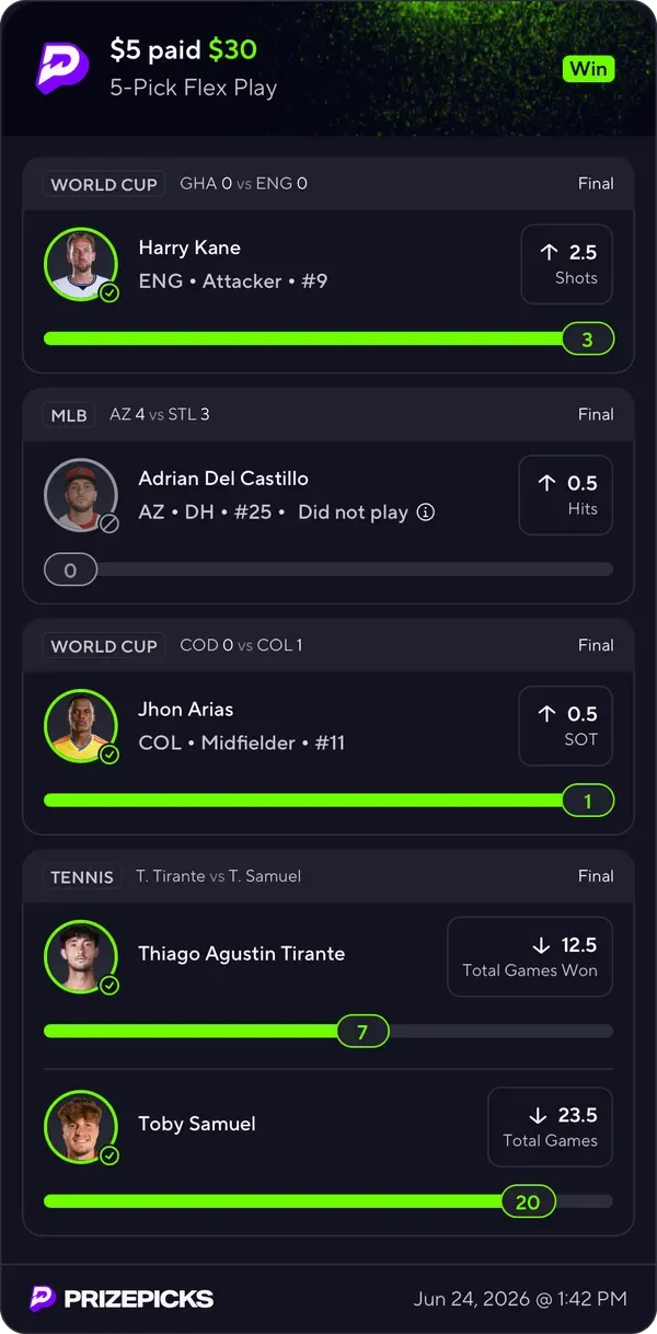 Member winning slip