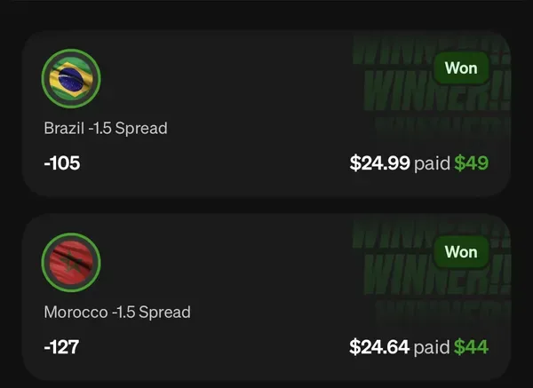 Member winning slip