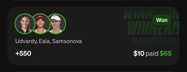 Member winning slip