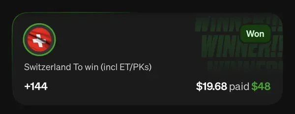 Member winning slip