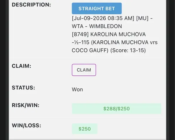 Member winning slip