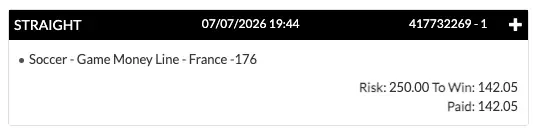 Member winning slip