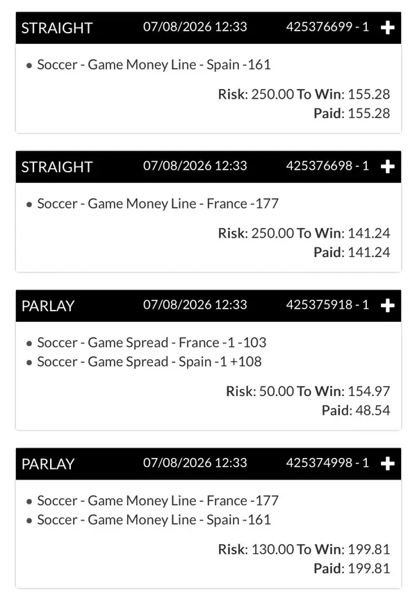 Member winning slip